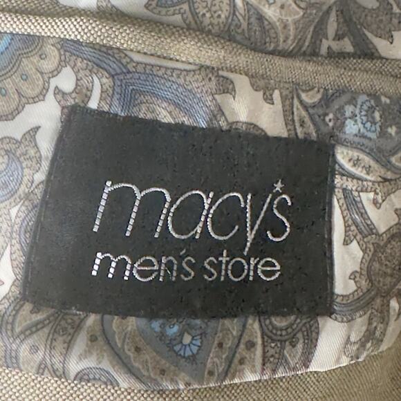 Lauren Ralph Lauren Men’s Blazer 44R Gold Tan Textured Weave Paisley Lined NWT - Picture 6 of 10